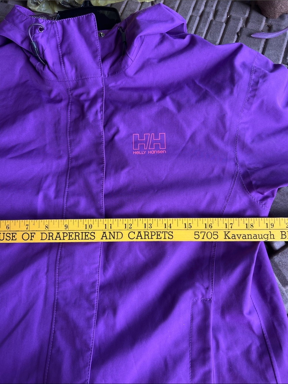 Helly Hansen Outdoor Purple Hooded Full Zip Rain Coat Jacket Women’s Size M - Picture 9 of 13
